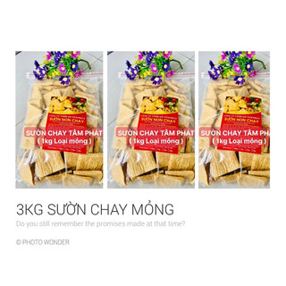 3 KG SƯỜN NON CHAY TÂM PHÁT ( Loại mỏng)
