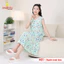 Váy đầm ngủ ba lỗ mặc nhà vải Cotton lụa tự nhiên thoáng mát, đầm ngủ bigsize mã MEV0573