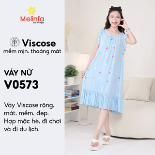 [XẢ KHO GIÁ SỐC] Váy đầm ngủ ba lỗ mặc nhà vải Cotton lụa tự nhiên thoáng mát, đầm ngủ bigsize mã MEV0573