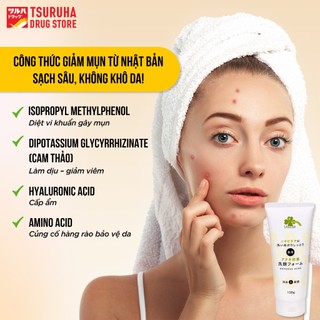 Sữa Rửa Mặt Tạo Bọt Sáng Da Giảm Mụn Làm Sạch Sâu KURASHI RHYTHM 130g