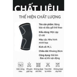 Bó gối thể thao Bảo vệ đầu gối Hỗ trợ cơ bắp Phòng ngừa viêm khớp Bó gối giảm đau khớp Bó gối bảo vệ chân