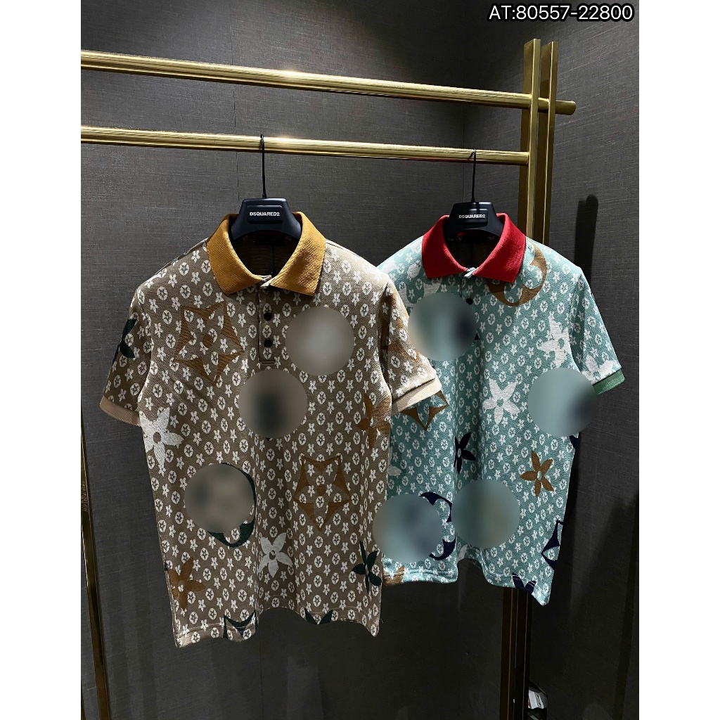 ÁO Polo nam cổ bẻ họa tiết tay ngắn phong cách trẻ trung chuẩn from