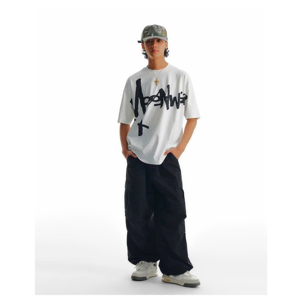 Áo thun Stee Cổ tròn MOONWAY Localbrand CVCVNI Unisex Menwear Cotton