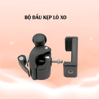 Đầu Nối Lò Xo Kẹp Điện Thoại Đa Năng - Kẹp Bàn, Thanh Ngang, Gắn Chân Đèn Livestream