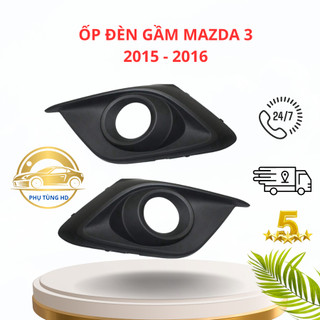 Ốp đèn gầm, dưỡng đèn gầm theo xe Mazda 3 đời 2015 - 2016 [ lắp zin theo xe ]