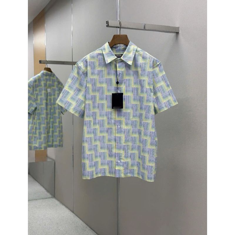 ⚡️[Hight Quality] Áo Sơ Mi 1-\/ Cộc Tay Graphic Printed Ready To Wear - Điểm Nhấn Kẻ Màu Sắc Cao Cấp Street Wear Nam Nữ