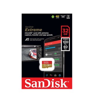 Thẻ nhớ microSDHC Sandisk Extreme 32GB 667X A1 V30 UHS-I U3 đọc 100MB/s, ghi 60MB/s (Vàng)