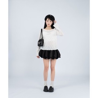 Chân váy bí nữ ngắn xoè công chúa vải phi bóng màu hồng dễ thương summer outfit - PUMPKIN SKIRT