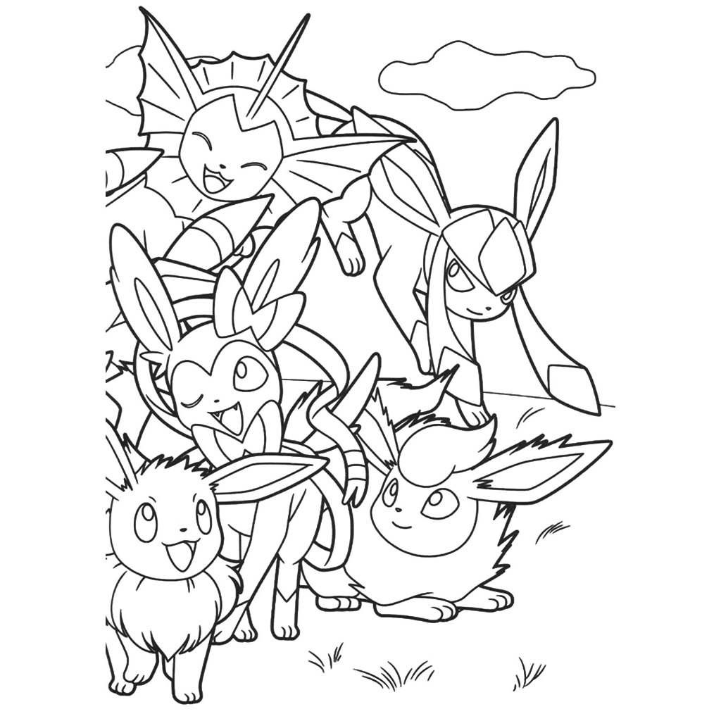Bộ 50 tranh tô màu POKEMON khác nhau không trùng lặp cho bạn thỏa sức sáng tạo