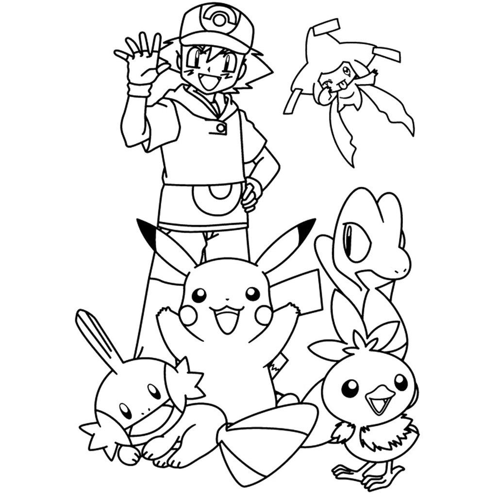 Bộ 50 tranh tô màu POKEMON khác nhau không trùng lặp cho bạn thỏa sức sáng tạo