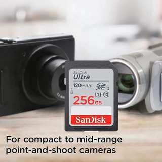 Thẻ nhớ Máy Ảnh SDXC SanDisk Ultra 256GB 800x 150MB/s (Xám)