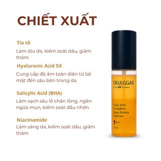 Sữa Rửa Mặt Deulggae Tía Tô Tạo Bọt Đậm Đặc Sạch Sâu Lỗ Chân Lông