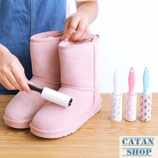 Cây Lăn Bụi Mini 30 Tờ Siêu Dính Dễ Mang Theo Du Lịch, Văn Phòng, Lăn Lông Thú Quần Áo-GD911-LanBui-QUE