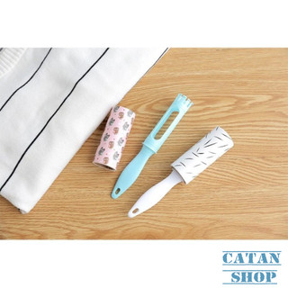 Cây Lăn Bụi Mini 30 Tờ Siêu Dính Dễ Mang Theo Du Lịch, Văn Phòng, Lăn Lông Thú Quần Áo-GD911-LanBui-QUE