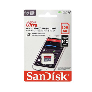 Thẻ nhớ MicroSDXC SanDisk Ultra A1 128GB 800x U1 đọc 140MB/s, ghi 35MB/s hỗ trợ video 2K (Đỏ)