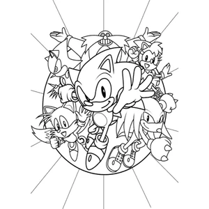 Bộ 50 tranh tô màu SONIC khác nhau không trùng lặp cho bạn thỏa sức sáng tạo