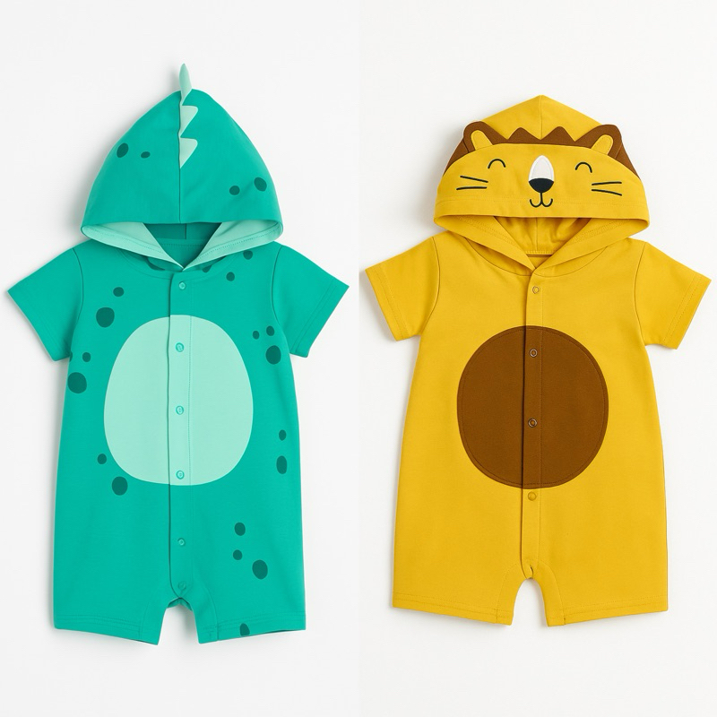 Body ngắn tay cho bé sơ sinh L00 xuất dư xịn hoạ tiết dễ thương cotton mềm size NB-18M(6-11kg)