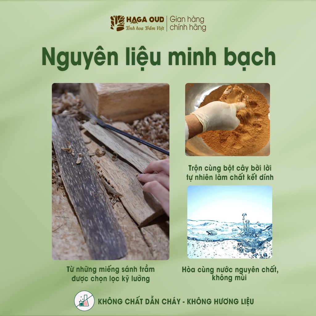 Ảnh [MUA LÀ CÓ QUÀ - HG] NHANG TRẦM NỤ HAGA NGỌT ẤM, XÔNG NHÀ TẨY UẾ, THANH LỌC KHÔNG GIAN, THỜI GIAN CHÁY 25’- 24 NỤ 2