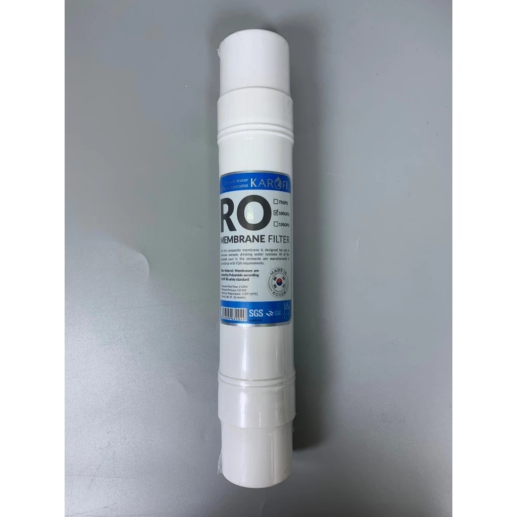 Bộ 10 lõi lọc nước Karofi gồm 123 Smax Pro V, Màng Ro Hàn 100GPD, bộ lọc chức năng Smax HP 6.2 cho model KAQ-X16