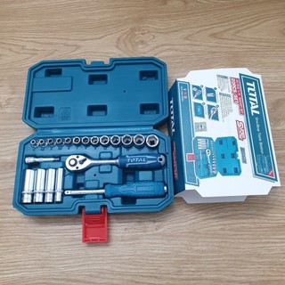 ĐỒ NGHỀ TOTAL Bộ 20 đầu tuýp 1/4 inch THT141201