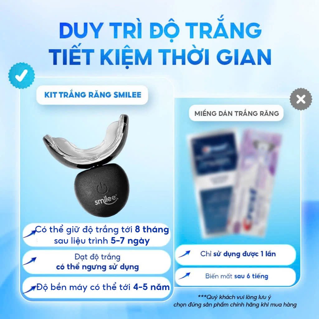 Ảnh Trắng răng Smilee Extra, kít làm trắng răng từ 2 đến 6 tone sau 5-7 ngày sử dụng 4