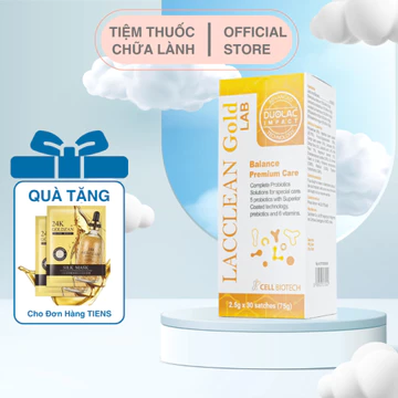 Men vi sinh Lacclean Gold giúp giảm rối loạn tiêu hoá, bổ sung 5 chủng lợi khuẩn có lợi cho cơ thể