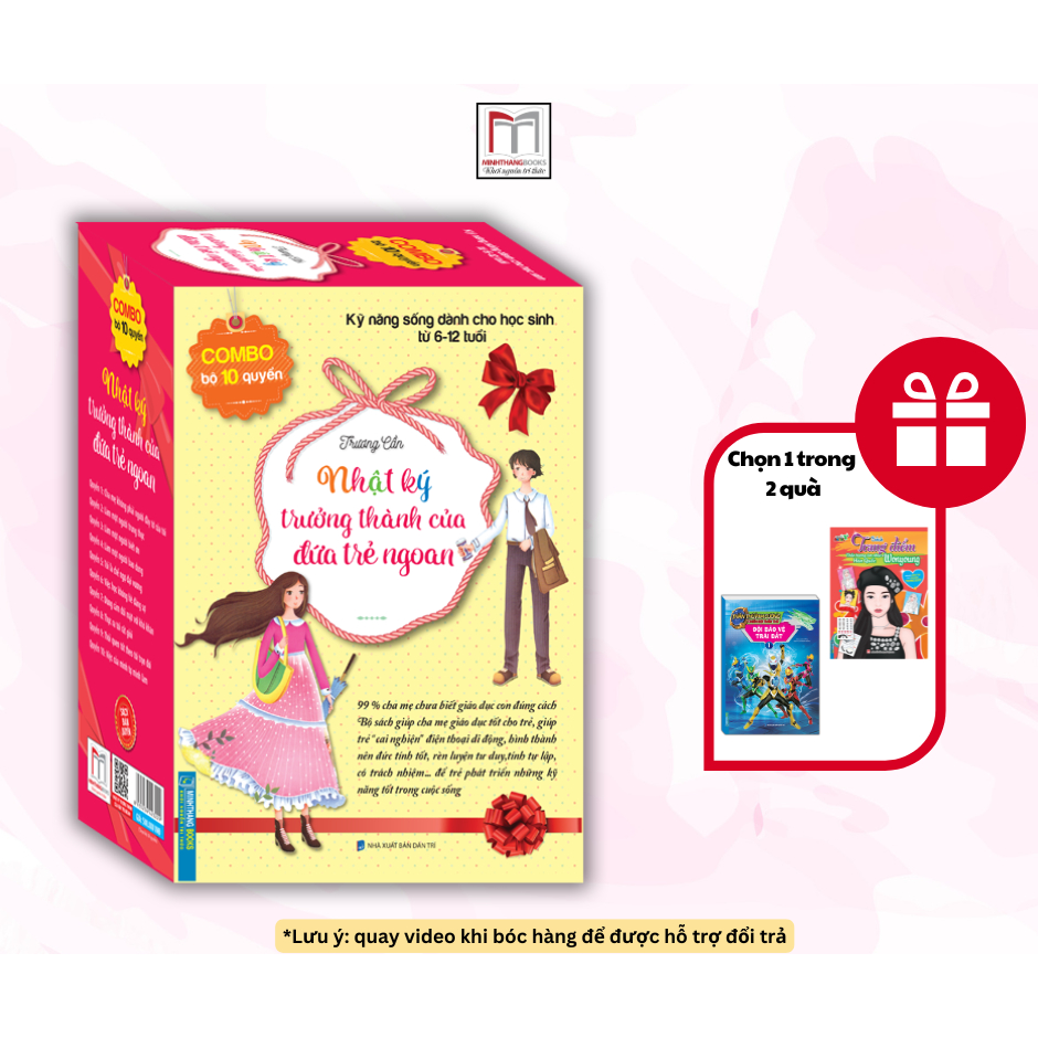 Ảnh Sách - Combo bộ hộp 10 cuốn - Nhật ký trưởng thành của đứa trẻ ngoan (kèm quà tặng) 1