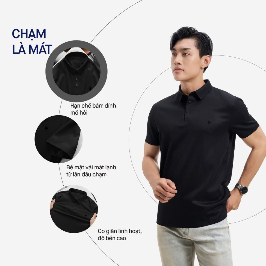 Áo Polo RT CLASSY S-COOL Thể Thao Vải Chống Nóng Thoáng Mát Không Nhăn Form Regular Trẻ Trung