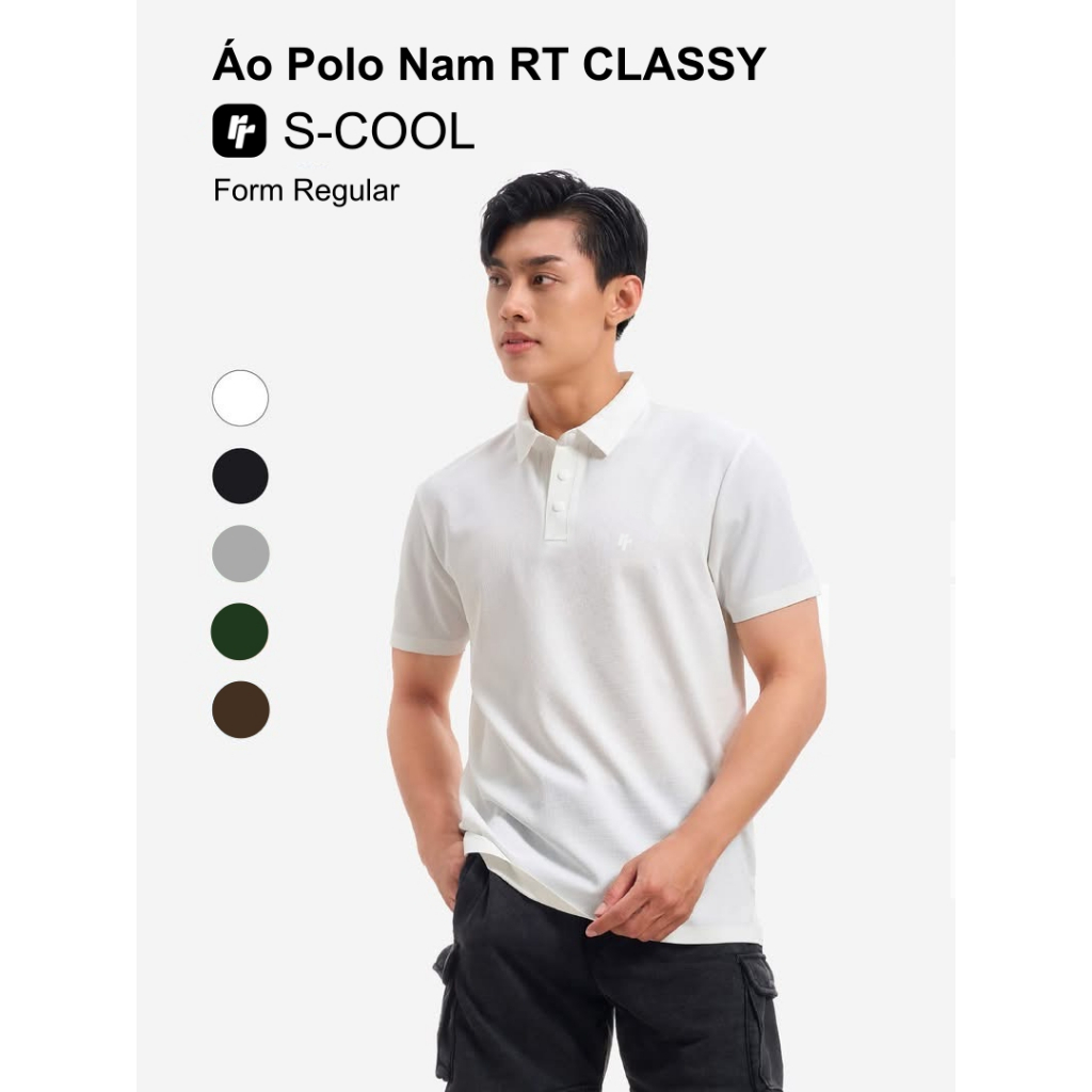 Áo Polo RT CLASSY S-COOL Thể Thao Vải Chống Nóng Thoáng Mát Không Nhăn Form Regular Trẻ Trung