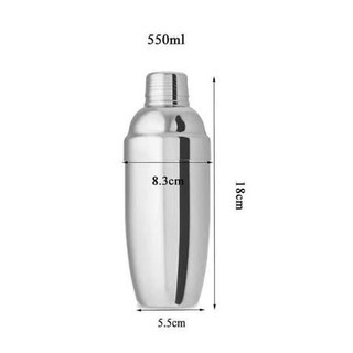 Bình Shaker Inox 350ml / 550ml / 700ml – Dụng Cụ Pha Chế Chuyên Nghiệp, Sang Trọng