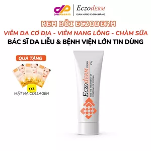 Kem Eczoderm Hỗ Trợ Eczema,Viêm Nang Lông, Viêm Da Cơ Địa, Mụn Lưng, Mụn Cơ thể, Chàm Sữa Chính Hãng