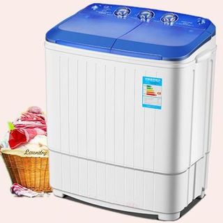Máy giặt mini 2 lồng ( giặt và vắt ) có sẵn hàng, khối lượng giặt 5kg, thích hợp giặt đồ sơ sinh, đồ lót, tất vớ