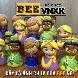Đồ chơi nhà tắm mô hình Công chúa Anna, Tóc Mây, Tiana chất liệu nhựa cao cấp - BEE VNXK