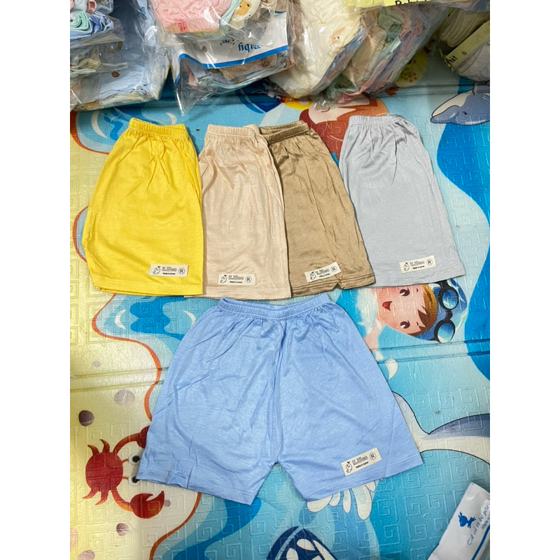 Combo 10 quần đùi Mác Kwoo mềm mịn thấm hút mồ hôi cho bé từ 3-18kg, quần đùi chục thun lạnh