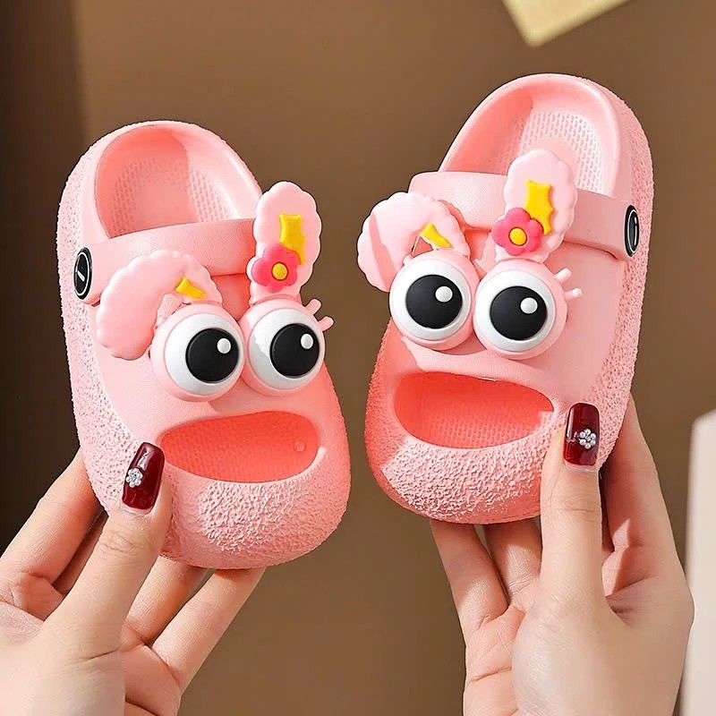 Dép bánh mì thời trang có quai sau hở mũi cho bé thoáng mát mềm êm chân hình capy ngựa pony cho bé trai bé gái
