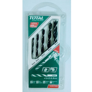 TOTAL Bộ 5 mũi khoan gỗ TACSD7055