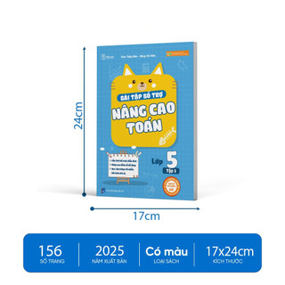 Sách - Bài Tập Bổ Trợ Nâng Cao Toán Lớp 5 (Tập 1+Tập 2)