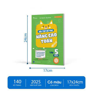 Sách - Bài Tập Bổ Trợ Nâng Cao Toán Lớp 5 (Tập 1+Tập 2)