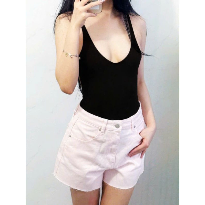 Bodysuit Thun Đen Co Giãn Hai Dây – Phong Cách Gợi Cảm, Dễ Phối Đồ  TingTing 88