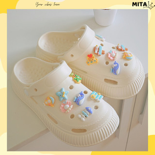 Dép cross nữ đế cao 5cm Sticker tự chọn Mita kiểu sandal CSM-13