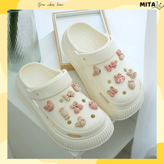 Dép cross nữ đế cao 5cm Sticker tự chọn Mita kiểu sandal CSM-13