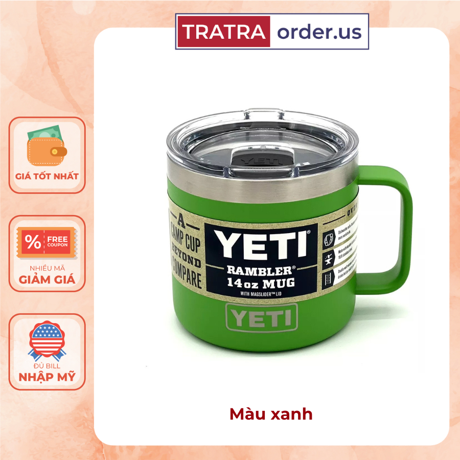 Cốc giữ nhiệt Yeti Rambler 14oz - 18oz - 20oz - 30oz- 35oz - 36oz - 46oz Tumber nắp nam châm [Hàng Mỹ] | BigBuy360 - bigbuy360.vn
