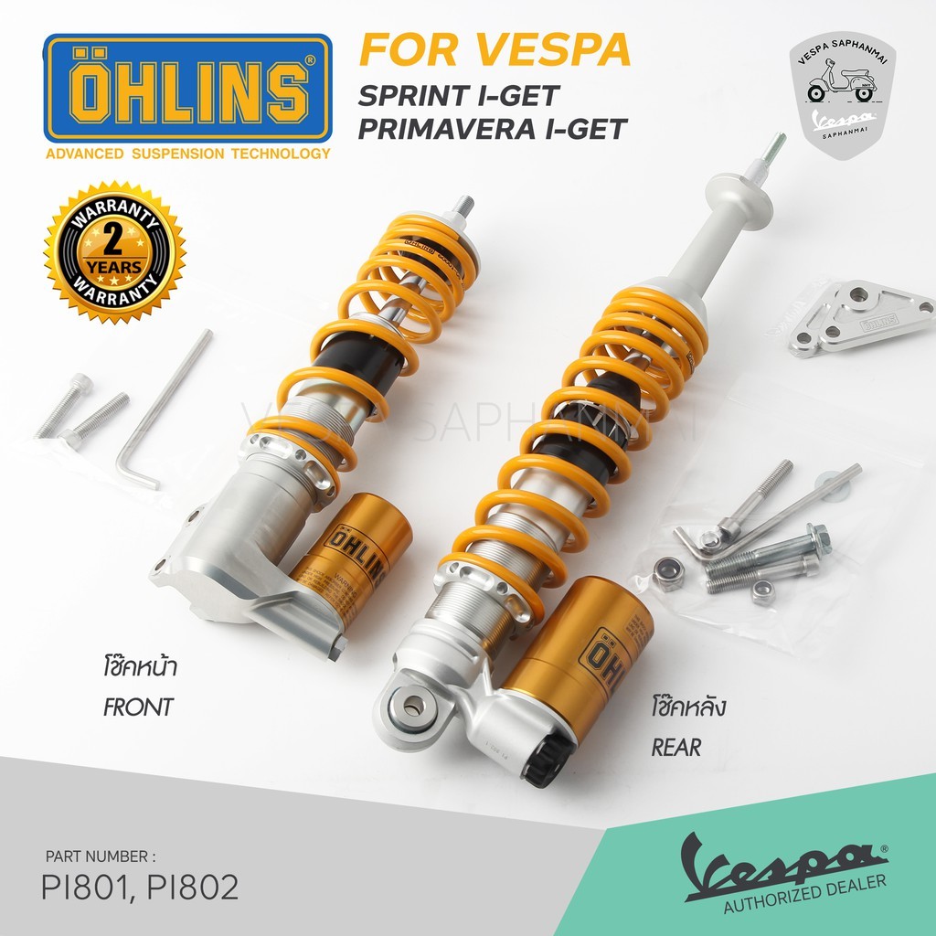 PPF dán phuộc OHLINS xe vespa