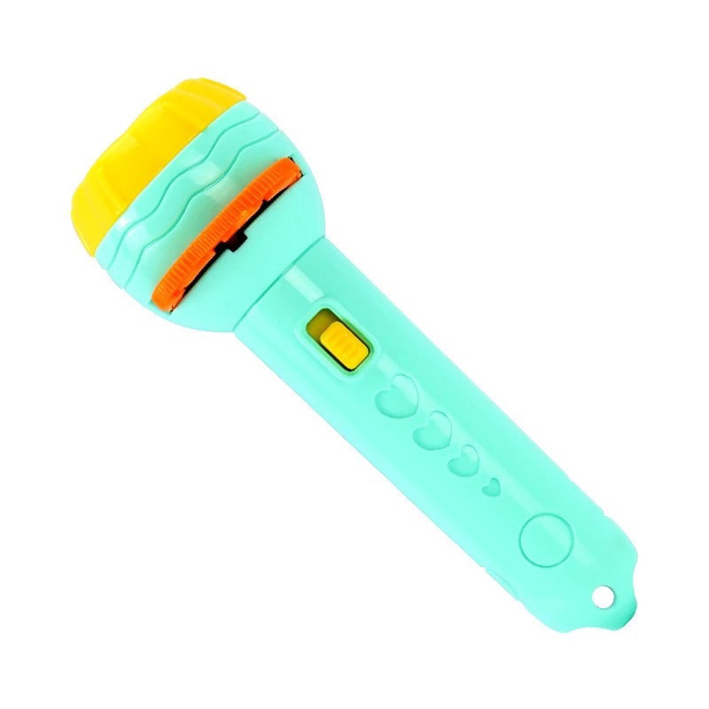 đèn pin chiếu hình nhân vật gồm 24 hình cho bé + tặng pin