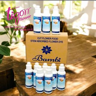 THÙNG 10 CHAI 900ML NƯỚC DƯỠNG HOA BAMBI - không cần thay nước hoa thường xuyên, hoa tươi lâu hơn và không hôi nước