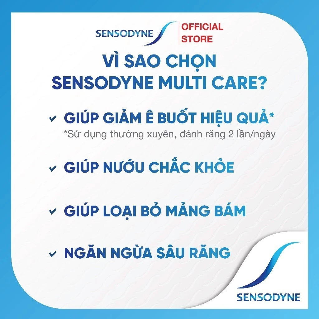 Ảnh - Bộ 2 Kem đánh răng SENSODYNE Multi Care 160g giúp giảm ê buốt hiệu quả và giúp nướu chắc khỏe 2