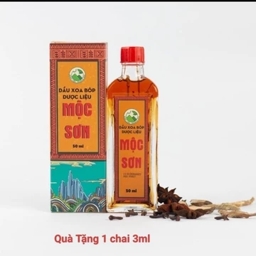 DẦU NÓNG XOA BÓP NHỨT MỘC SƠN 50ML( 1chai tặng 1 chai dầu gió 3ml)