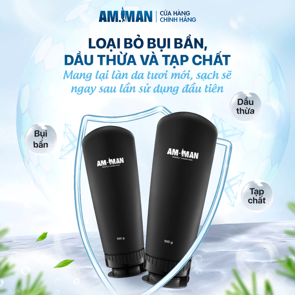 Sữa Rửa Mặt Am Man 100ml Làm Sạch Sâu Kháng Khuẩn,Tẩy Tế Bào Chết,Làm Sáng Mịn Da,Duy Trì Độ Ẩm Và Ngăn Ngừa Lão Hóa Da
