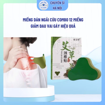 Miếng Dán Ngải Cứu COMBO 12 MIẾNG Giảm Đau Vai Gáy Hiệu Quả Nhất - Hàng Nội Địa Trung