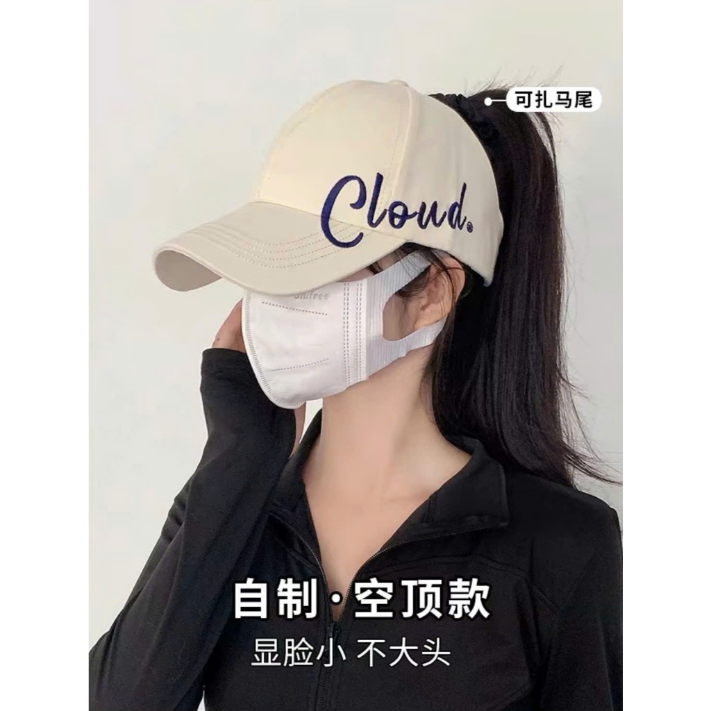 mũ lưỡi trai nửa đầu thêu chữ CLOUD.mũ thể thao...